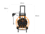 50mm Dual-Axis Pan-Tilt Rotation Well & Pipe Camera with 100-200m-Cable - Image 4